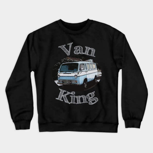 Van King by Basement Mastermind Crewneck Sweatshirt by BasementMaster